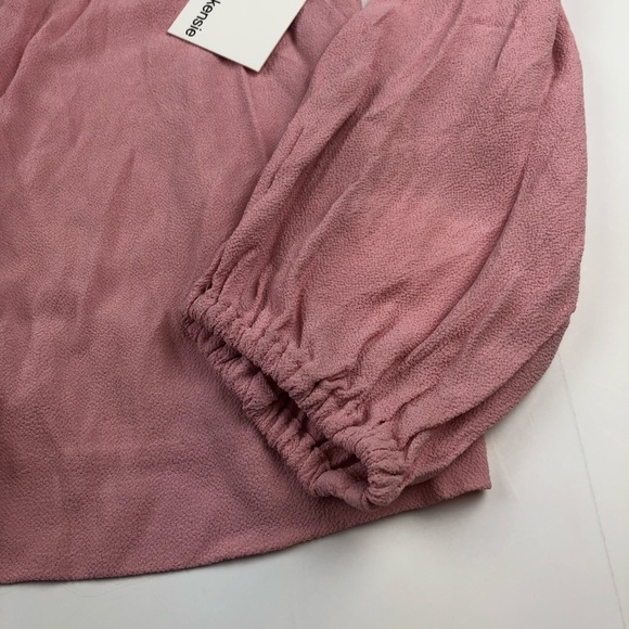 KENSIE Pink Lace Ruffled Dressy Blouse NWT - Picture 6 of 8